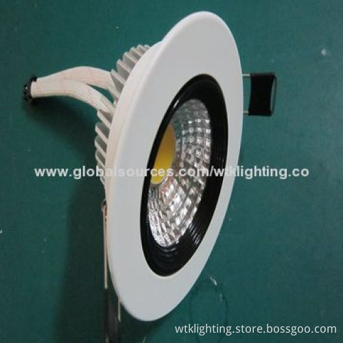LED 5W COB Downlight, Non-dimmable or Dimmable, 110lm/W Luminous Efficacy with CE Mark